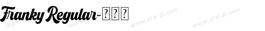 Franky Regular字体转换